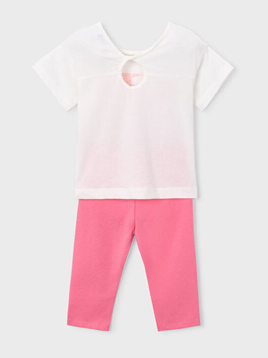 Kinderbekleidungssets mit Leggings Sommer 2Stücke Rosa