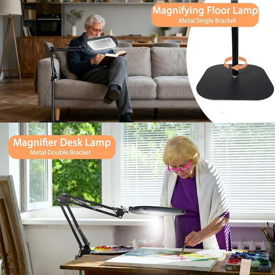 Tischplatte Vergrößerungsglas mit Licht