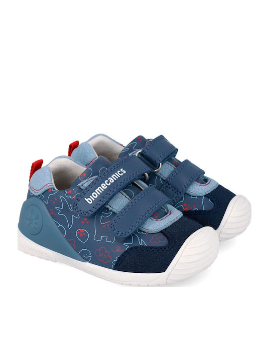 Παιδικά Sneakers Ανατομικά με Σκρατς Μπλε