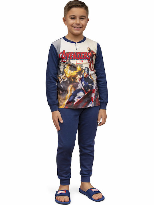 Marvel Παιδική Πιτζάμα Navy Μπλε