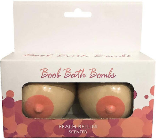 Peach Bellini Boobie Bath Bomb Set 2 Τεμ 215 Gr