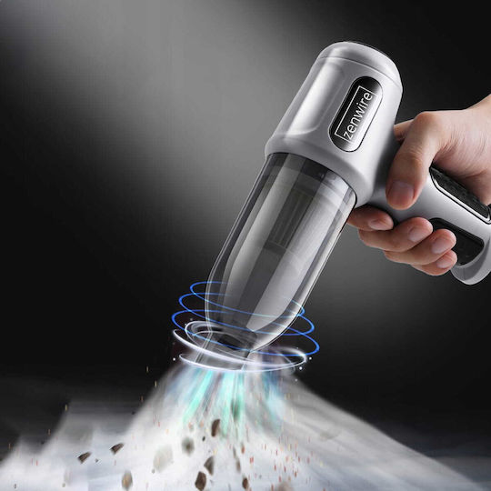 Zenwire Car Handheld Vacuum & Blower 2 in 1 Rechargeable 12V Grey