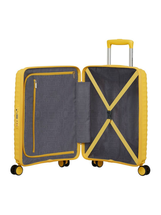 American Tourister Diablast Kabinenkoffer Hart Digital Gelb mit 4 Rädern Höhe 20cm