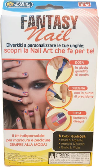 Set 3 2-in-1 Nail Pens Fast Drying Smooth Fluid Bright Colors Line Drawing Diy Manicure Multicolor