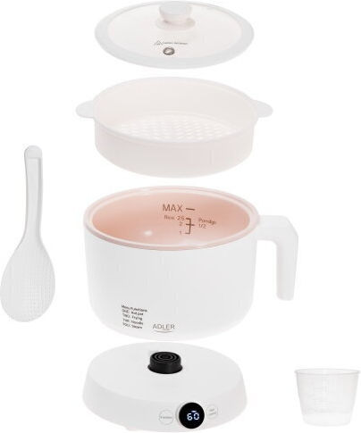 Adler Rice Cooker 800W with Capacity 1L