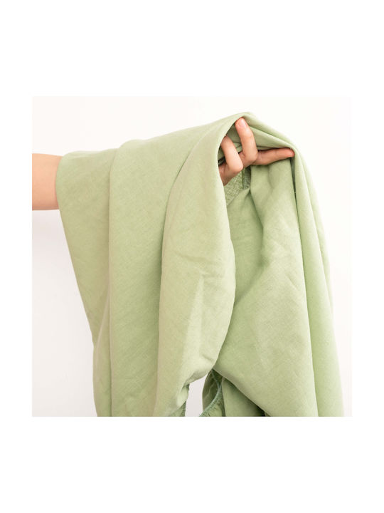 Kidizi Lenjerie De Patut Bebe Pentru Patut Bumbac Cu Cauciuc Verde 120x60cm