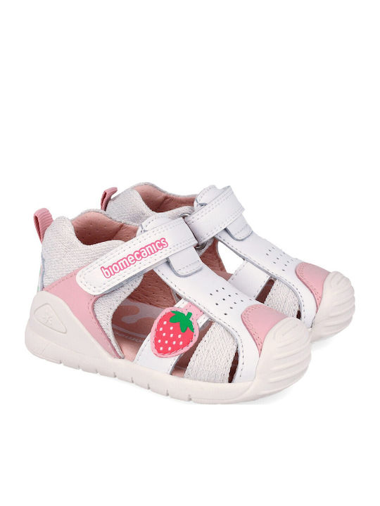 Sandale Tip Pantof Anatomice Albe