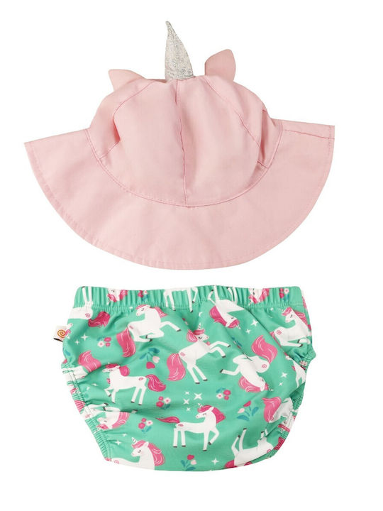 Zoocchini Kids Swimwear Set with Shade Multicolour