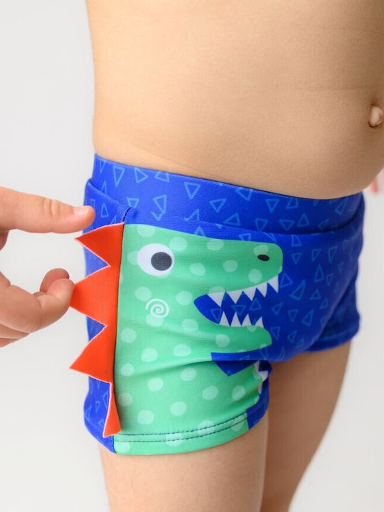 Zoocchini Costum de Baie pentru Copii Pantaloni Scurți de Înot Albastru Deschis