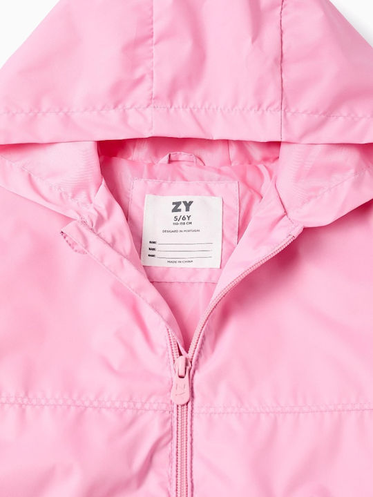 Kids Casual Windproof Jacket Pink