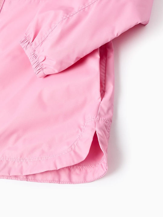 Kids Casual Windproof Jacket Pink