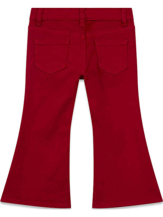 Pantalon Denim Roșu Pentru Copii