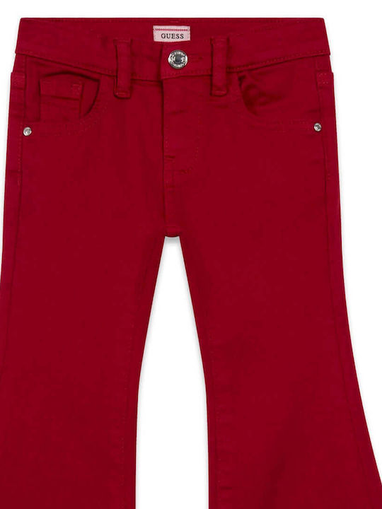 Pantalon Denim Roșu Pentru Copii
