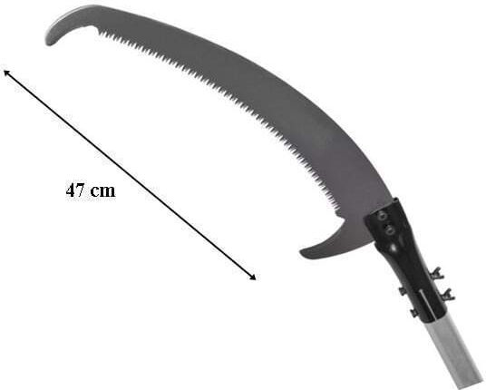 Fierăstrău De Mână Pentru Crengi Mâner Telescopic Din Aluminiu Max 2 7 M Lamă Din Oțel 47 Cm Protecție Din Plastic