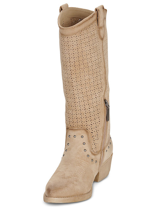 Damenstiefel Beige