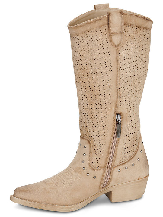 Damenstiefel Beige