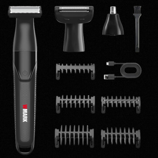 Professional Rechargeable Hair Clipper Set Black