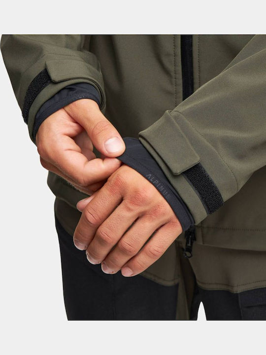 Alpinus Alpinus Roignais MK18863 Jachetă Soft Shell de Bărbați pentru Ski și Snowboard Verde
