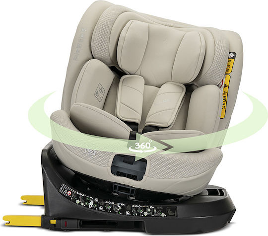 Lorelli Solaris Kindersitz Auto i-Size mit ISOfix Beige 0-36 kg