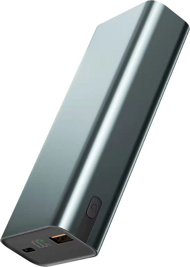 Voltres Power Bank 10000mAh 45W with USB-A Port and USB-C Port Silver