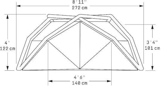Heimplanet Kirra Winter Camping Geodesic Mountaineering Inflatable for 2 People Waterproof 5000mm 100cm Cairo Camouflage