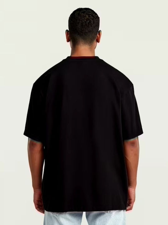 Herrenblusen Kurzarm Schwarz