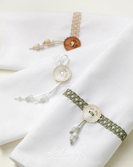 Lina Baby Christening Oilcloths White