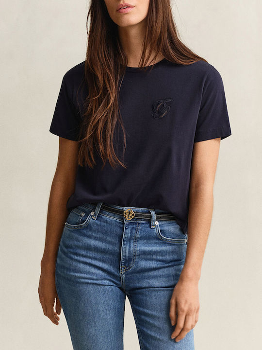 Gant Reg Tricou Damă Darkblue