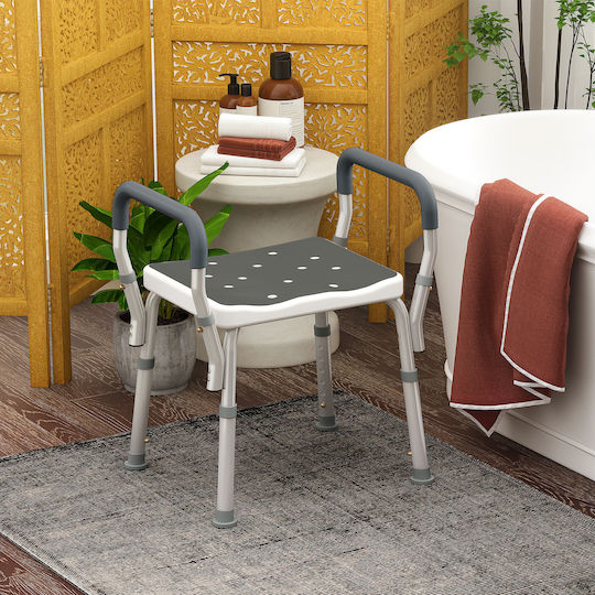 HomCom Bathroom Seat 52x45x57cm 712-070V00GY