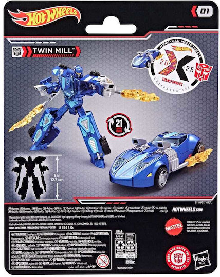 Action Figure Transformers X Hot Wheels Twin Mill Collaborative Transformers 13cm
