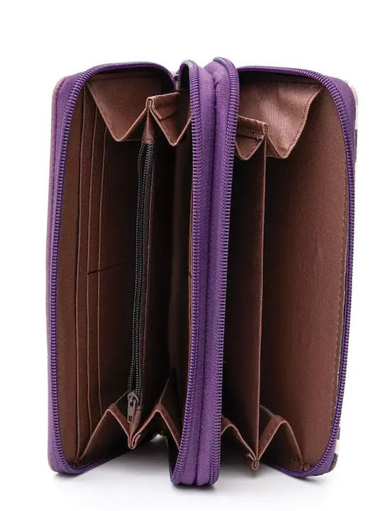 Große Damenbrieftasche Lila