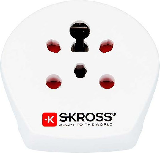 Skross Travel Adapter India Israel Denmark To Europe 16a White