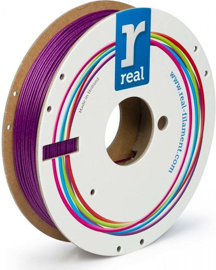 Real Filament PLA 3D Printer Filament 1.75mm Sparkle Topaz Purple 0.5kg 1τμχ (Spool)