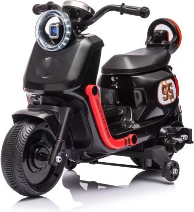 Motocicletă Pentru Copii Electrică 6 Volți Neagră