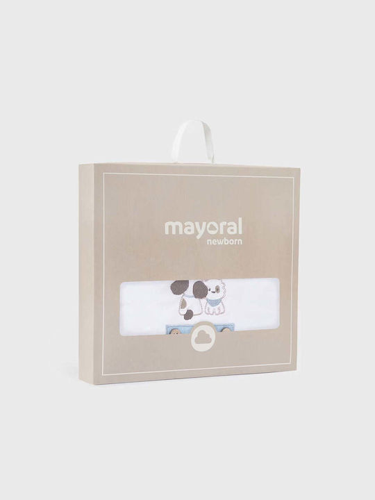 Mayoral Nursery Swaddling Blanket Light Blue