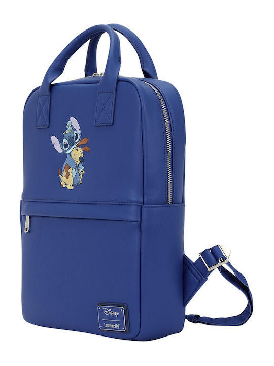 Loungefly Kinder Tasche Rucksack Blau 31x24.1cm Disney Lilo Stitch Tierfreund Tiere Mittleres Format Loungefly Kinder Tasche Rucksack Blau 31x24.1cm Disney Lilo Stitch Tierfreund Tiere Mittleres Format