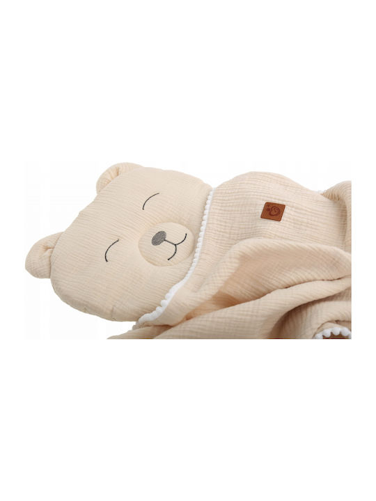 BabyMam Pătură Pepinieră Swaddling 100% Bumbac Bej Cu Animal 73x96cm