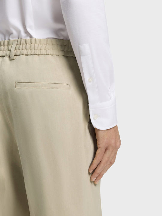 Elastic Trousers Light Beige