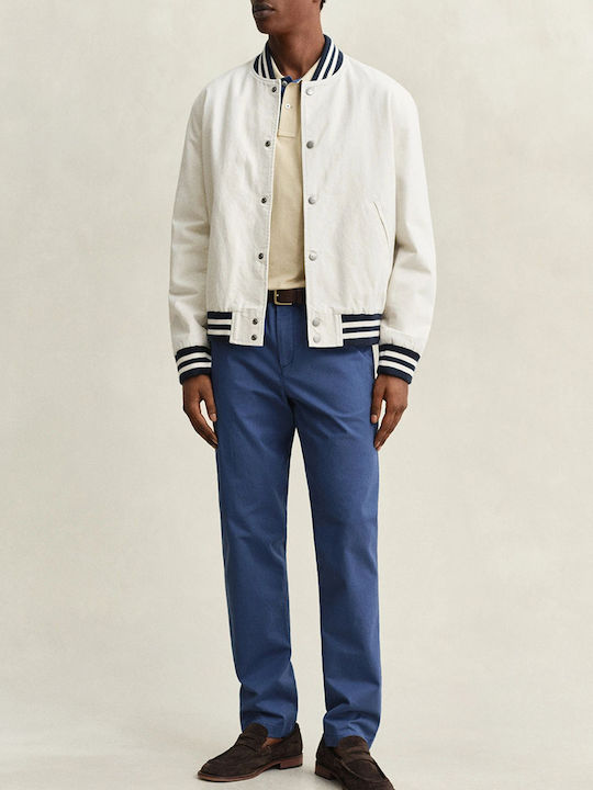 Chino Trousers in Slim Fit Blue
