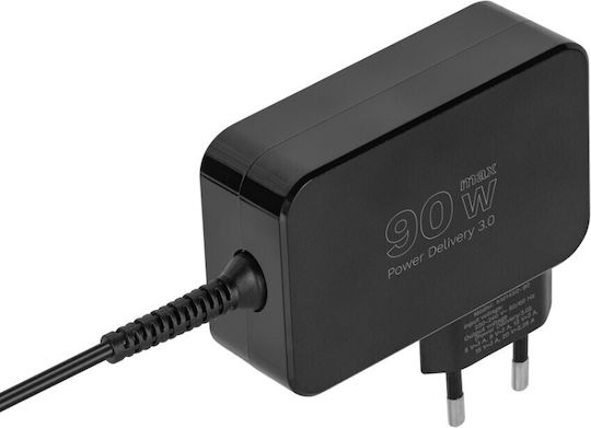 Kruger & Matz Universal Φορτιστής Laptop 90W 5V 3A με Αποσπώμενο Καλώδιο Τροφοδοσίας