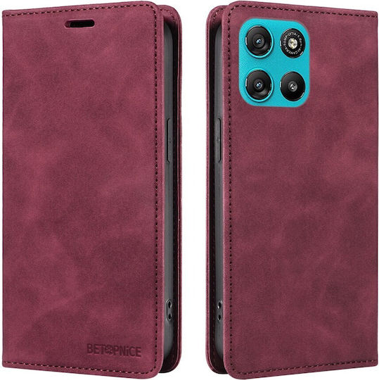 Betopnice 003 Book Burgundy (Motorola Moto G57 Power 5G / G67 Power 5G)