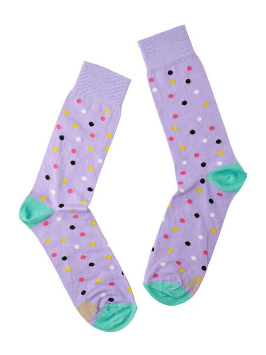 Dirty Socks Κάλτσες με Σχέδια Lilac Dots