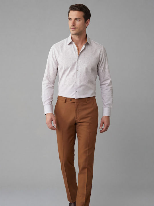 Long Sleeve Shirt in Regular Fit Rust