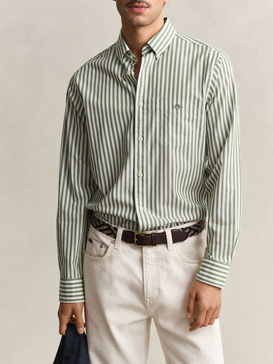 Gant Reg Cotton Shirt Dark Green