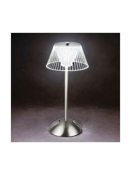 Kooper Kooper Kunststoff Vintage Tischlampe mit Silbernem Hut und Basis