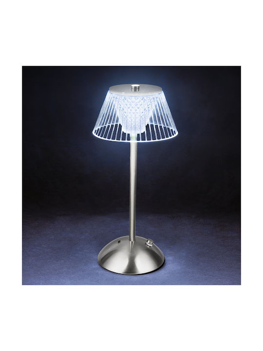 Kooper Kooper Kunststoff Vintage Tischlampe mit Silbernem Hut und Basis