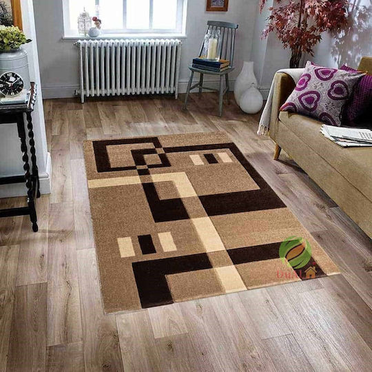 Rutschfestes Wohnzimmer Teppich Rechteckig Schokoladenbraun 60x150cm
