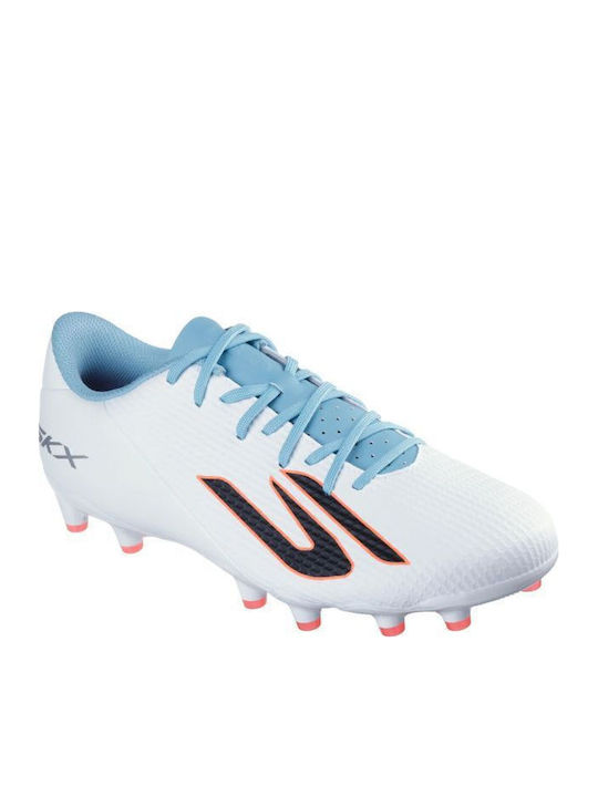 Skechers Academy AG Football Shoes AG with Cleats White Skechers Academy AG Football Shoes AG with Cleats White