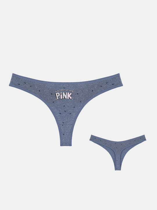 Βαμβακερά Γυναικεία String MultiPack Multicolor