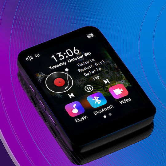 Zenwire MP4 Player 36GB With 2.4" IPS Touch Screen Black